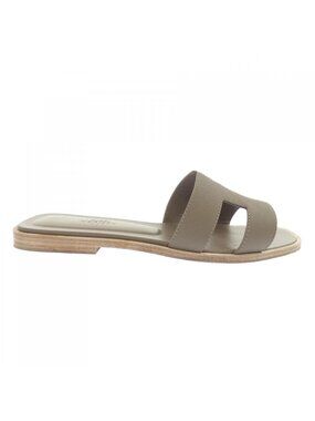 Hermes Oran Sandals Brown
